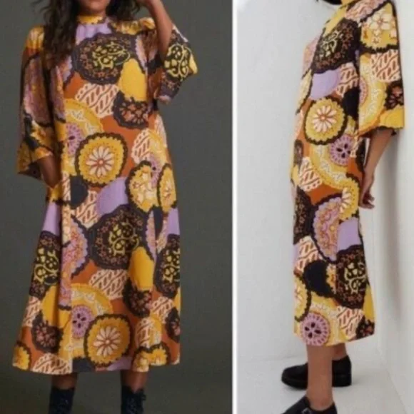 Anthropologie | Porridge Angelique Maxi Dress Size Small - Picture 9 of 10